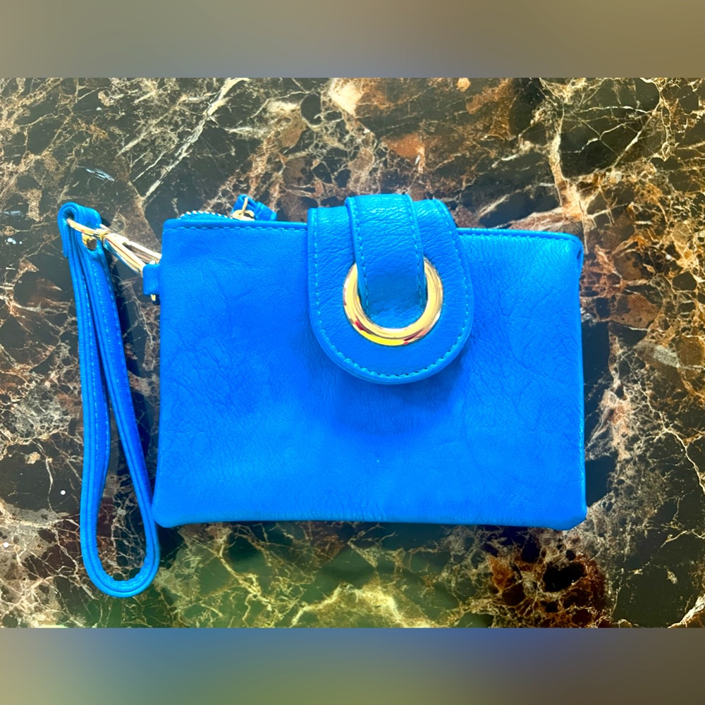Charming Charlie Royal blue wristlet